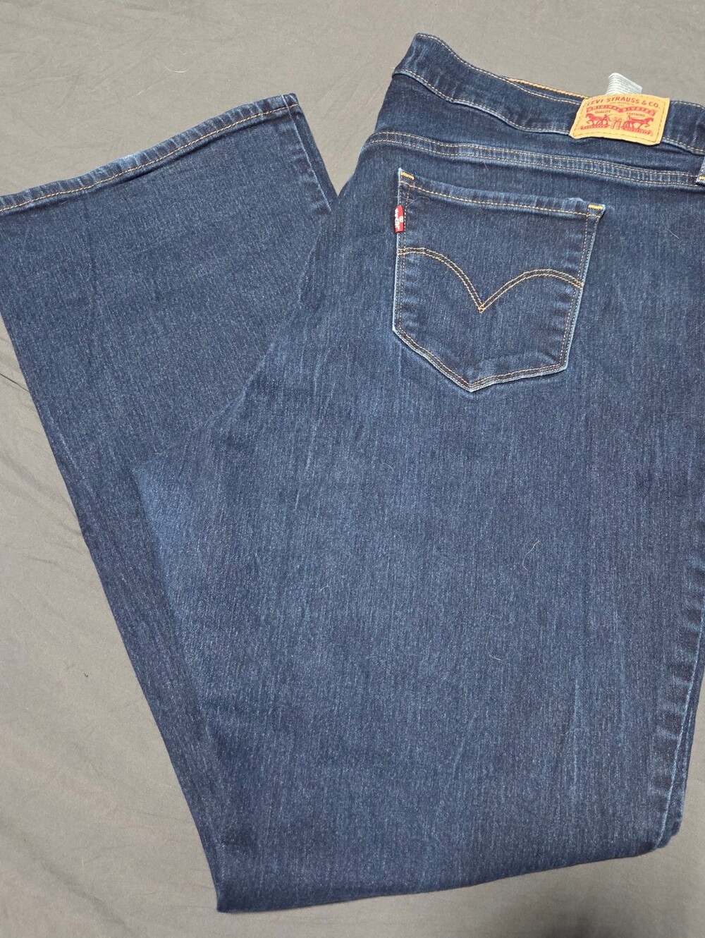 Levi's Women's Boot Cut Jeans in Dark Blue Denim